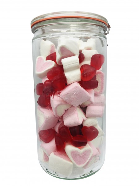 Mallow Herzen im Weck-Glas