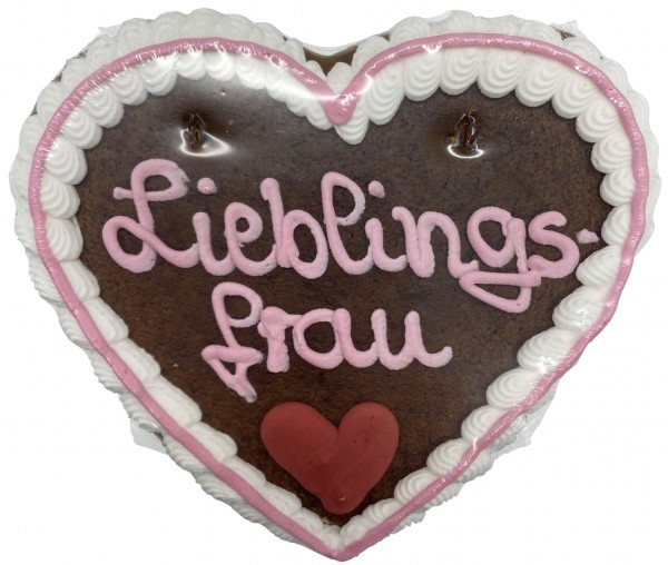 Lebkuchenherz &quot;Lieblingsfrau&quot;