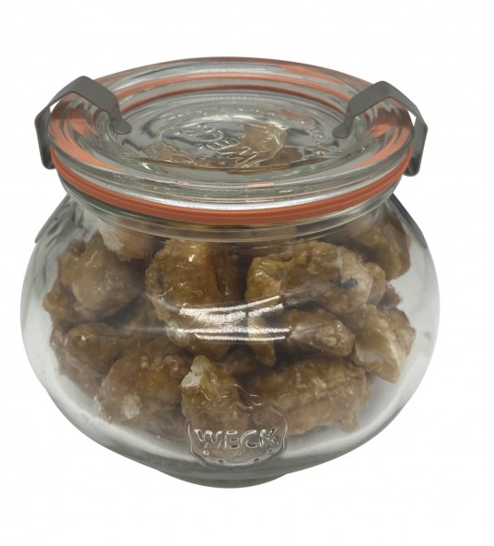 Gebrannte Cashewkerne im Glas
