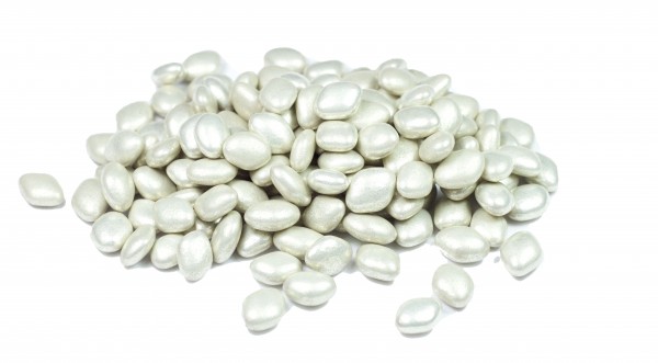 Silber-Dragées mit Lakritz 200g
