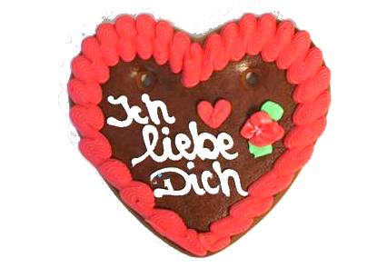 Lebkuchenherz &quot;Ich liebe Dich&quot;